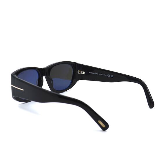 NEW TOM FORD TF987/S CYRILLE-02 BLACK GREY AUTHENTIC SUNGLASSES - Picture 4 of 9